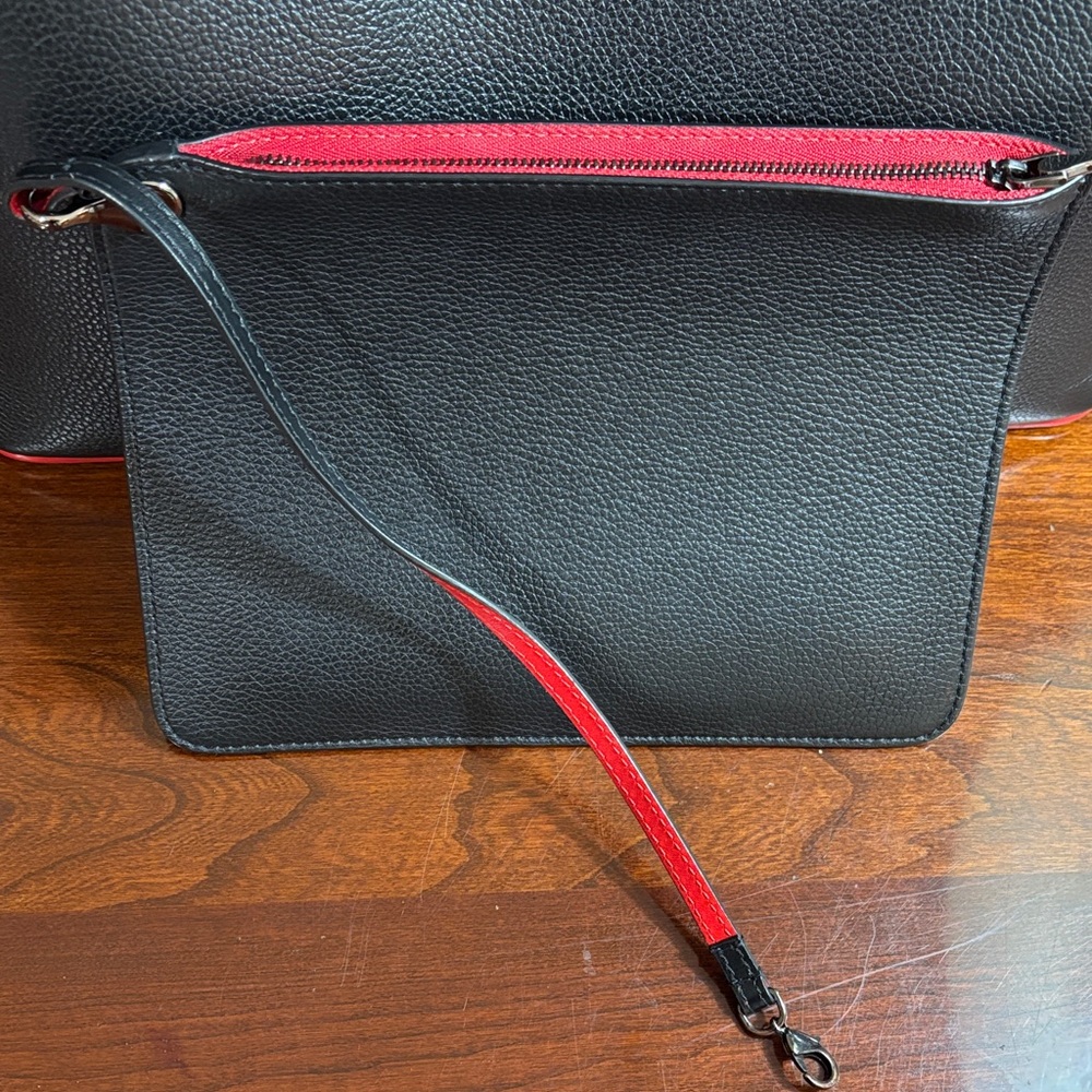 Christian Louboutin Black Leather Tote (Cabata) with Calf leather and Spikes ✨ - Picture 4 of 16